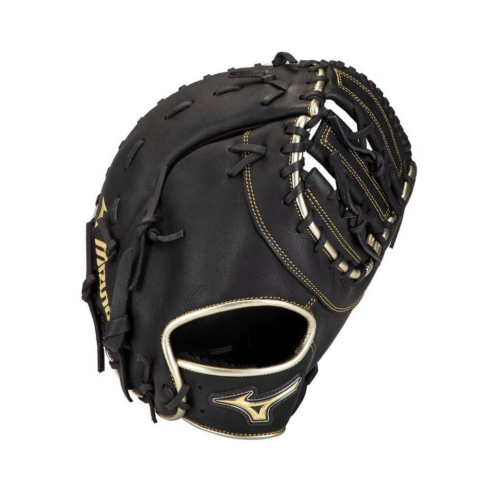 Catchers Mitt Mizuno Baseball MVP Prime SE First Base 12.5" Uomo - Nere/Oro - 50467-DMIQ